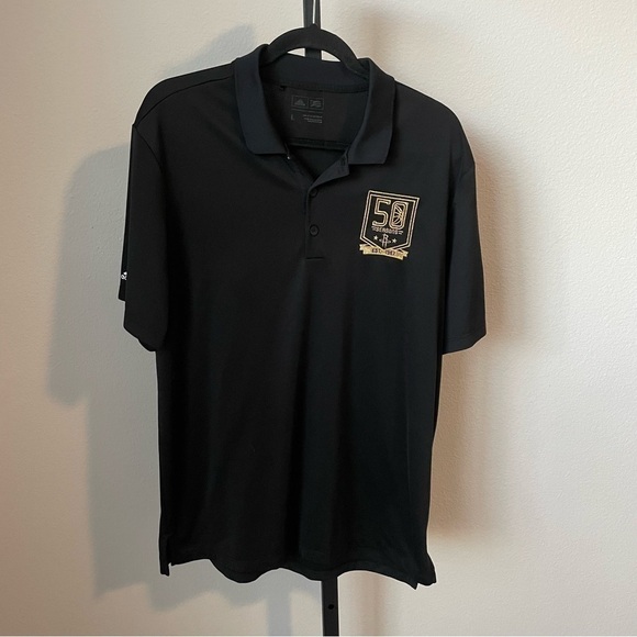 Houston Rockets Adidas Polo Shirt 50th Season Men's Medium NBA Size Large - Picture 1 of 8